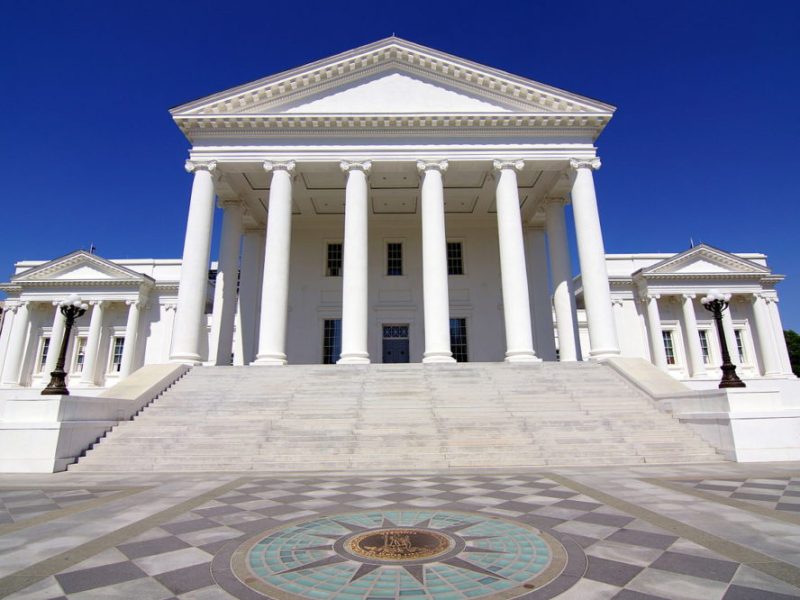 The Virginia Statehouse in Richmond.