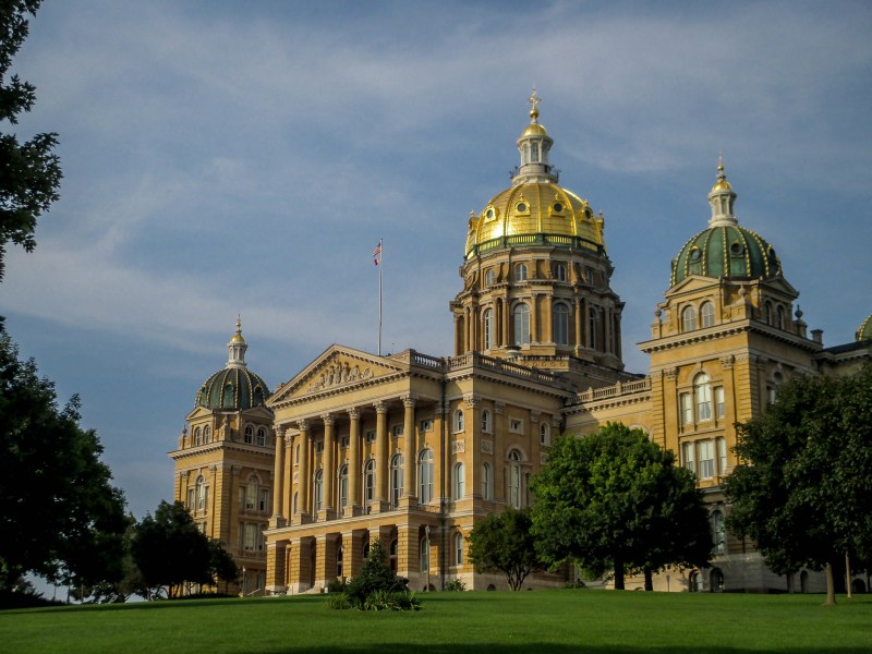 The Iowa Capitol Building.