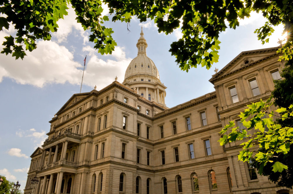 The Michigan Statehouse in Lansing.