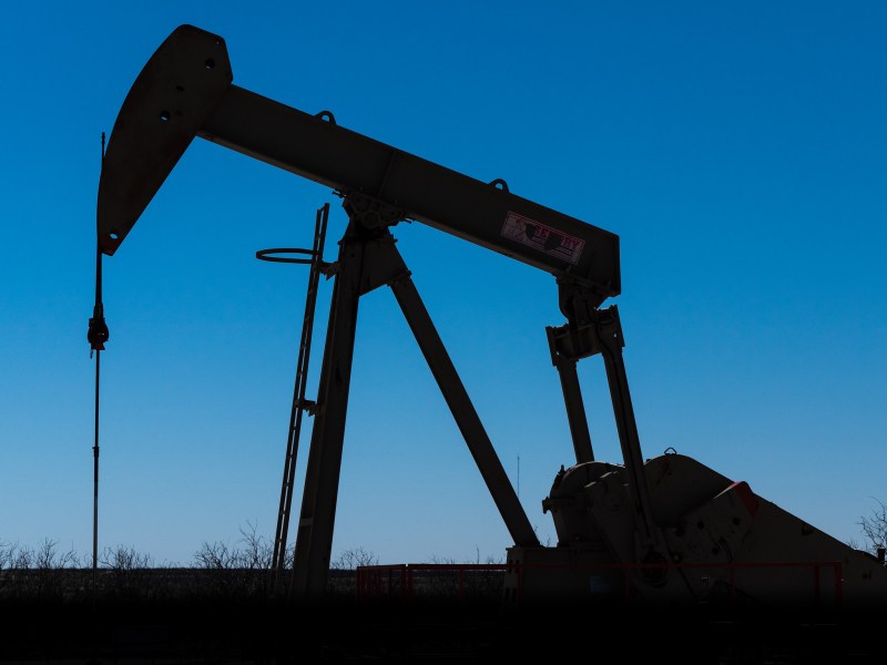 A well in a west Texas oil field.