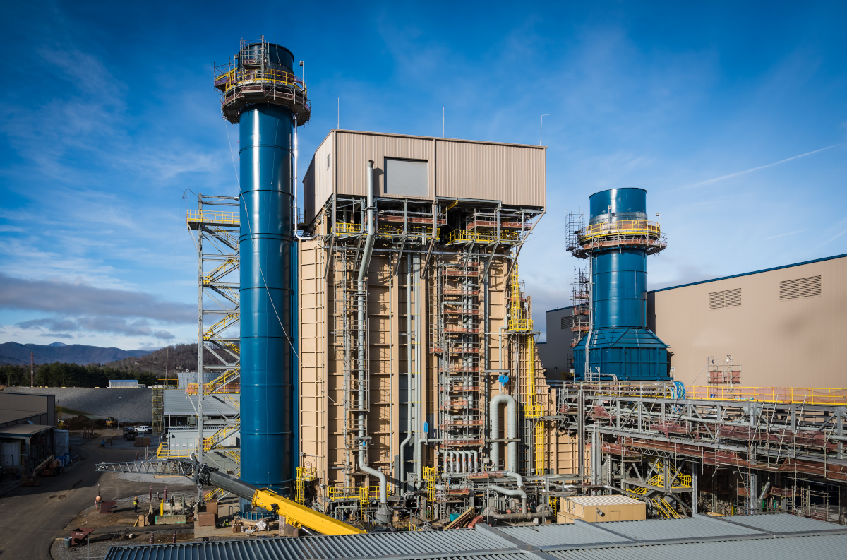 Natural gas power plant in Arden, North Carolina.