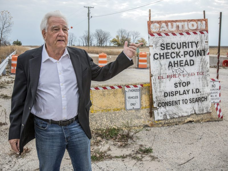 Al Hill at the site of the former Zion nuclear plant.